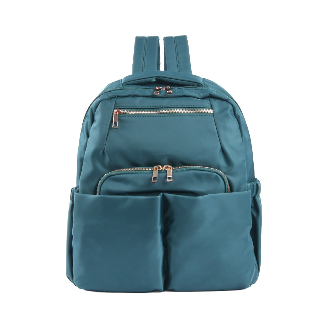 グリーンナイロンリュック 正面