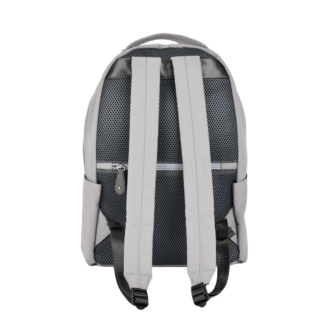 ナイロン丸モチーフリュック グレー 背面