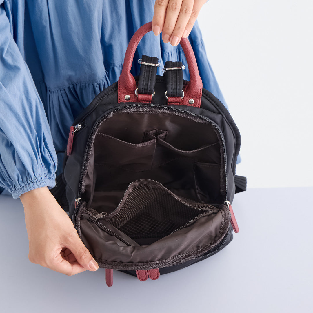 ZAZA はっ水ナイロンリュック小 EL5549