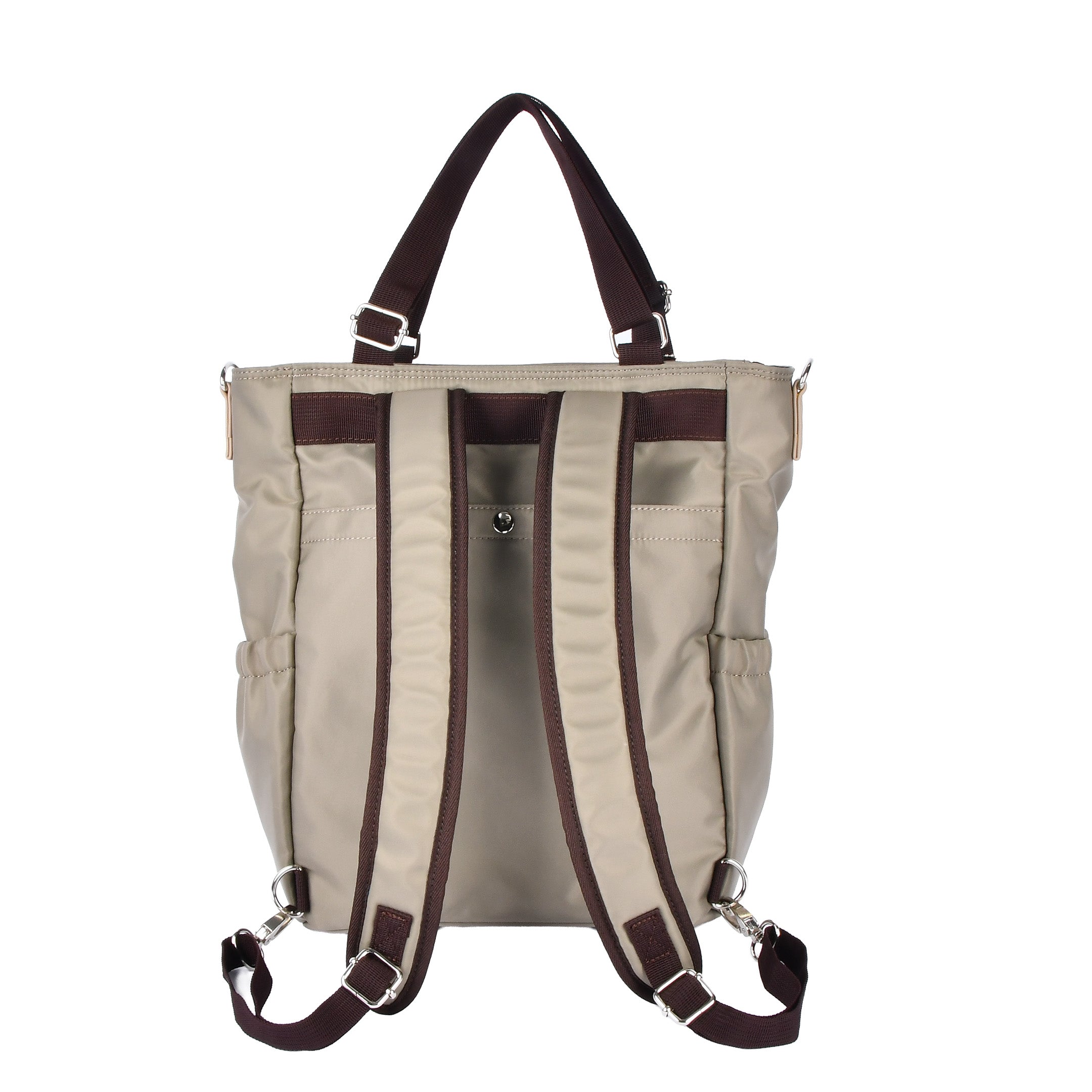 ZAZA はっ水ナイロン花チャーム付き4wayバッグ EL5629