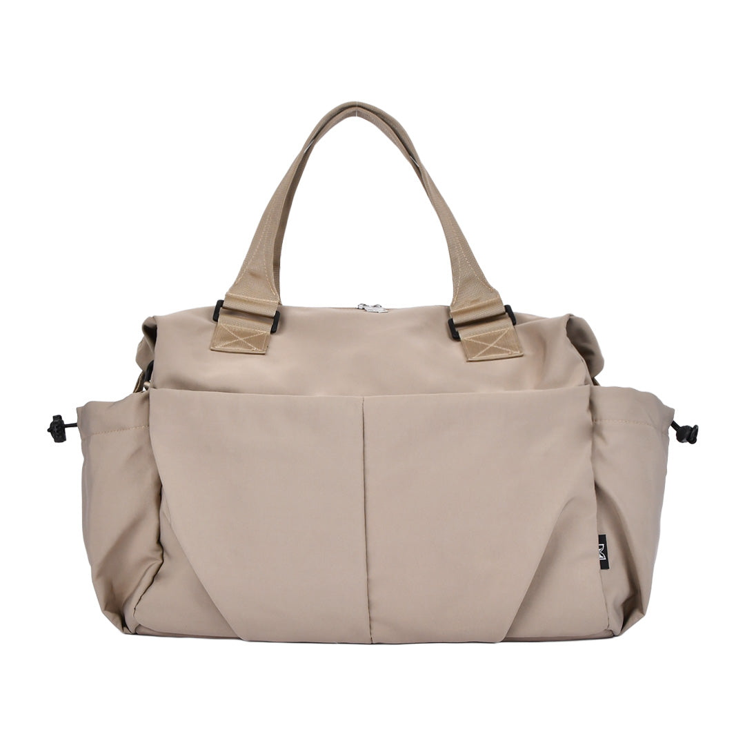 カジュアルナイロン2WAYボストンバッグ ライトグレー 正面