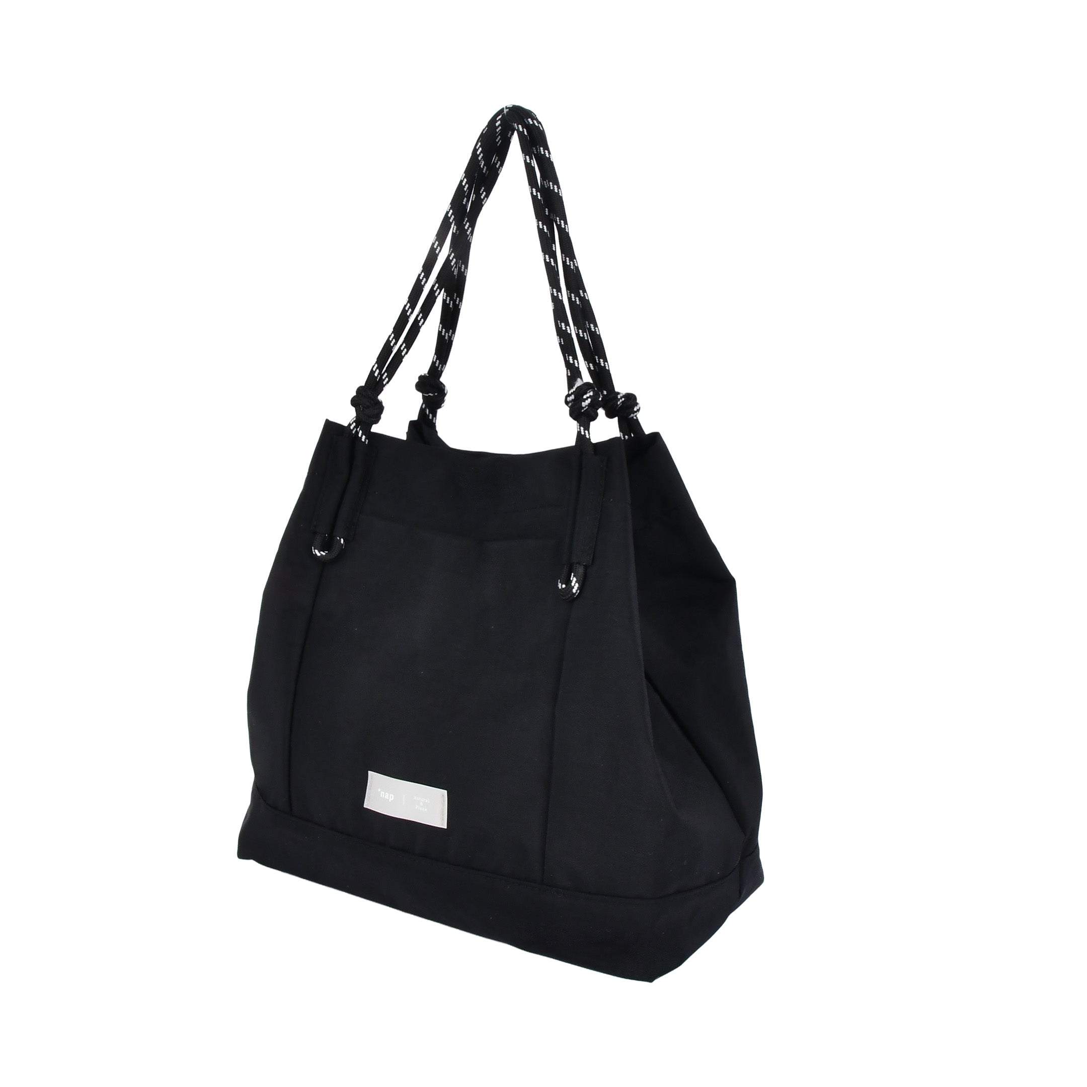 *nap ロープハンドル2wayハンドバッグ/通勤/デイリー/お出かけ/2way/ナイロン/A4対応/はっ水/軽量/ショルダーベルト付き