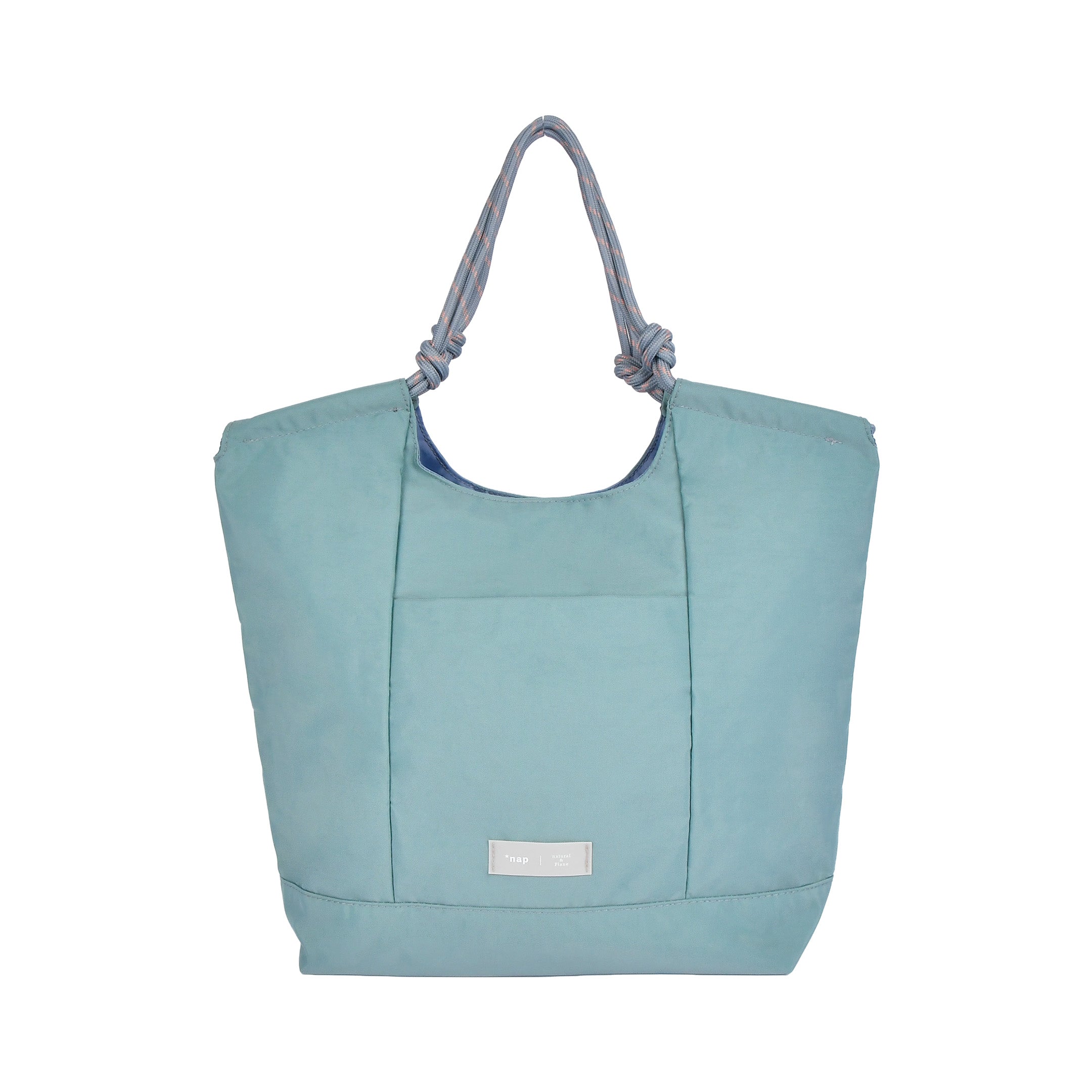 *nap ロープハンドルトートバッグ ブルー/通勤/デイリー/お出かけ/トートバッグ/ナイロン/A4対応/はっ水/軽量