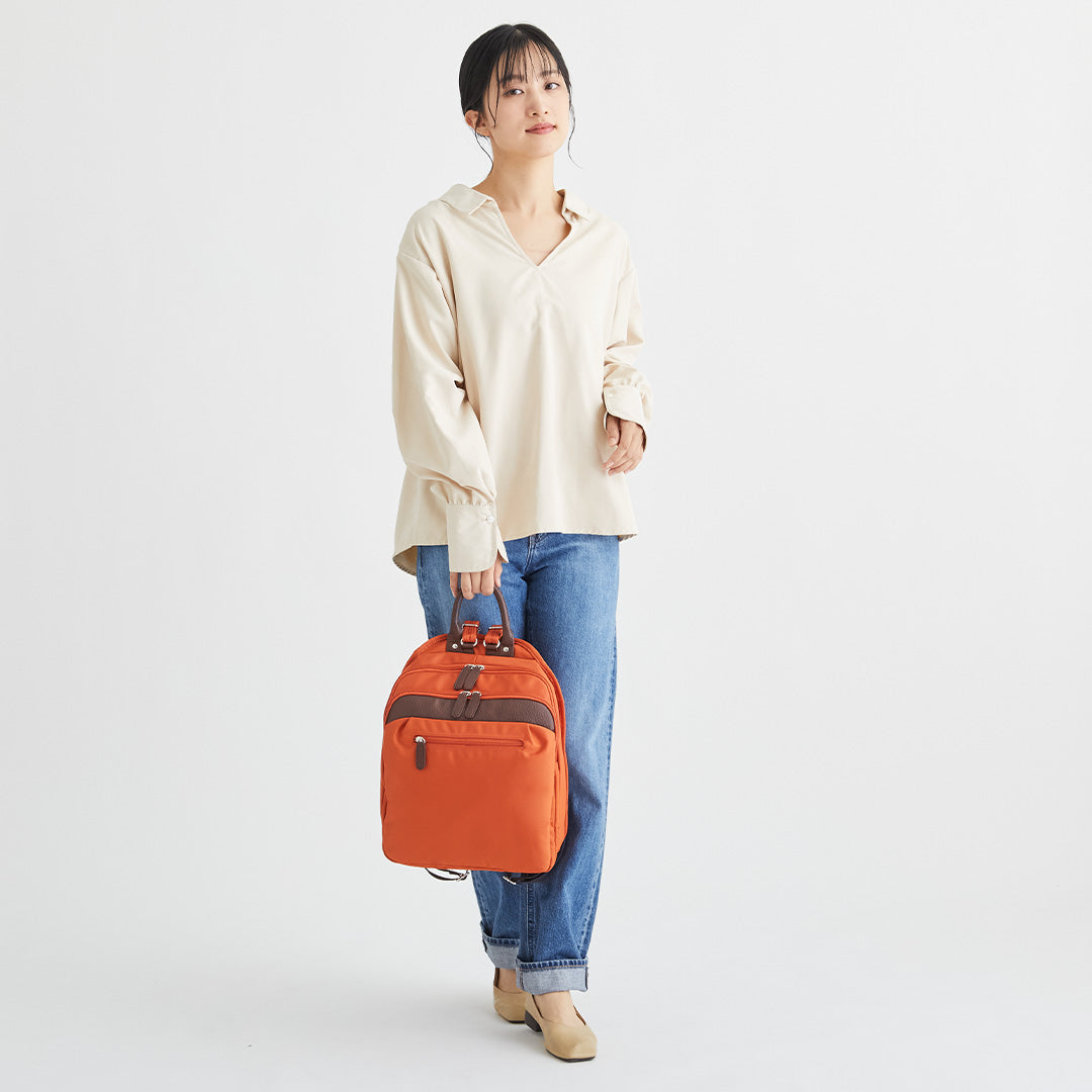 ZAZA はっ水ナイロンリュック大 EL7195