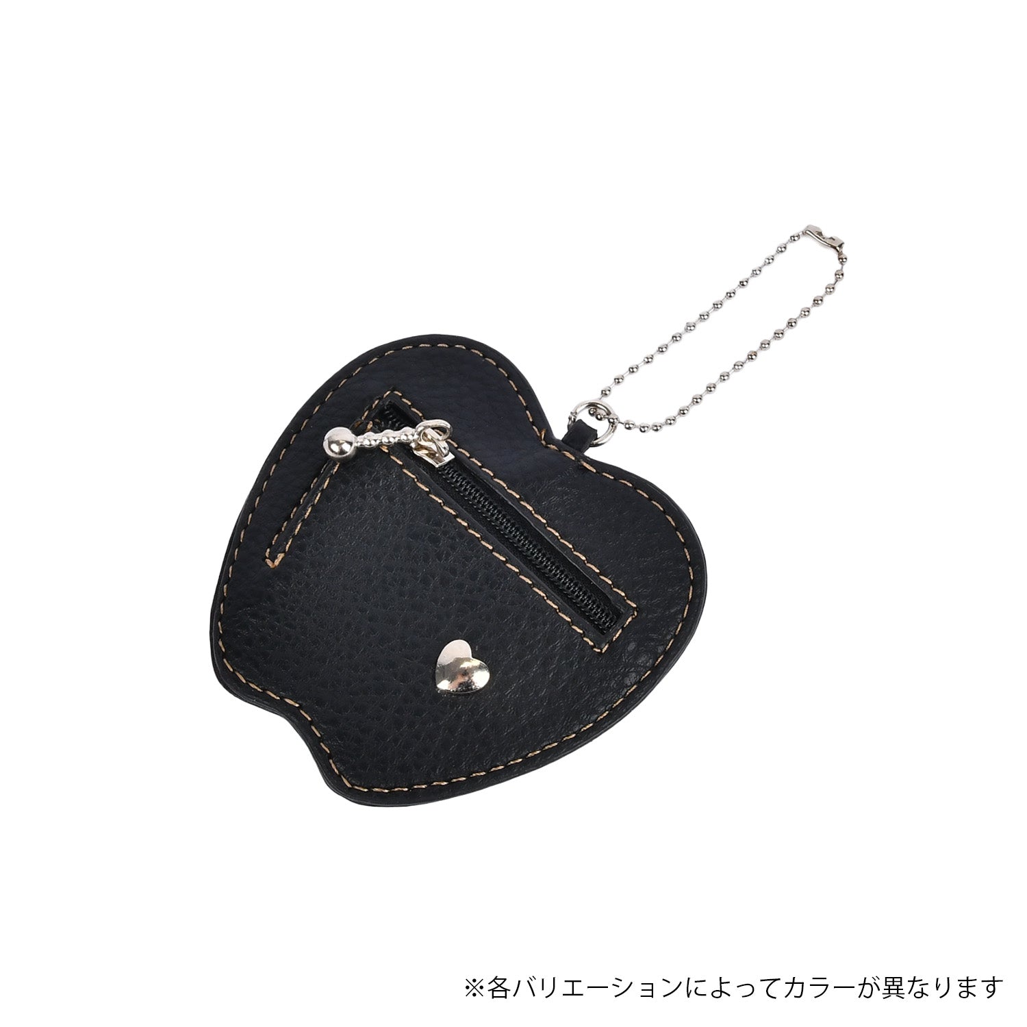 ファスナー付きリンゴチャーム