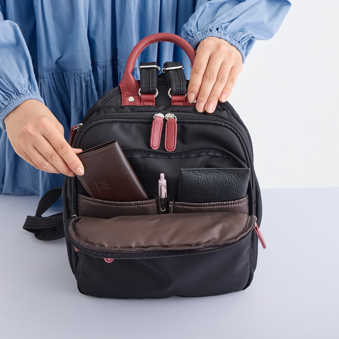 ZAZA はっ水ナイロンリュック小 EL5549