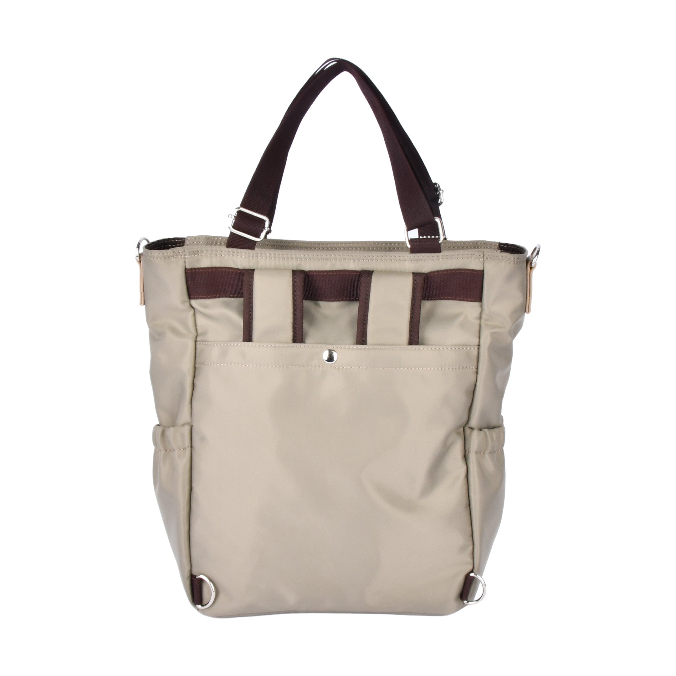 ZAZA はっ水ナイロン花チャーム付き4wayバッグ EL5629