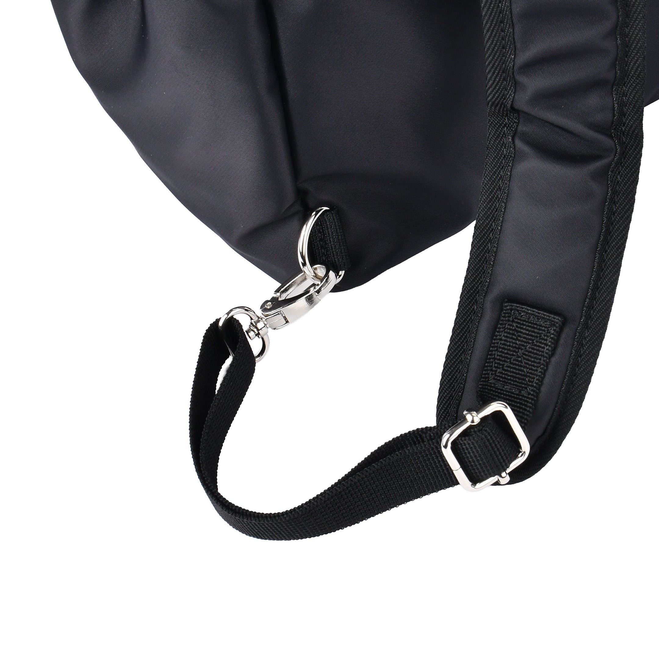 ZAZA はっ水ナイロン花チャーム付き4wayバッグ EL5629