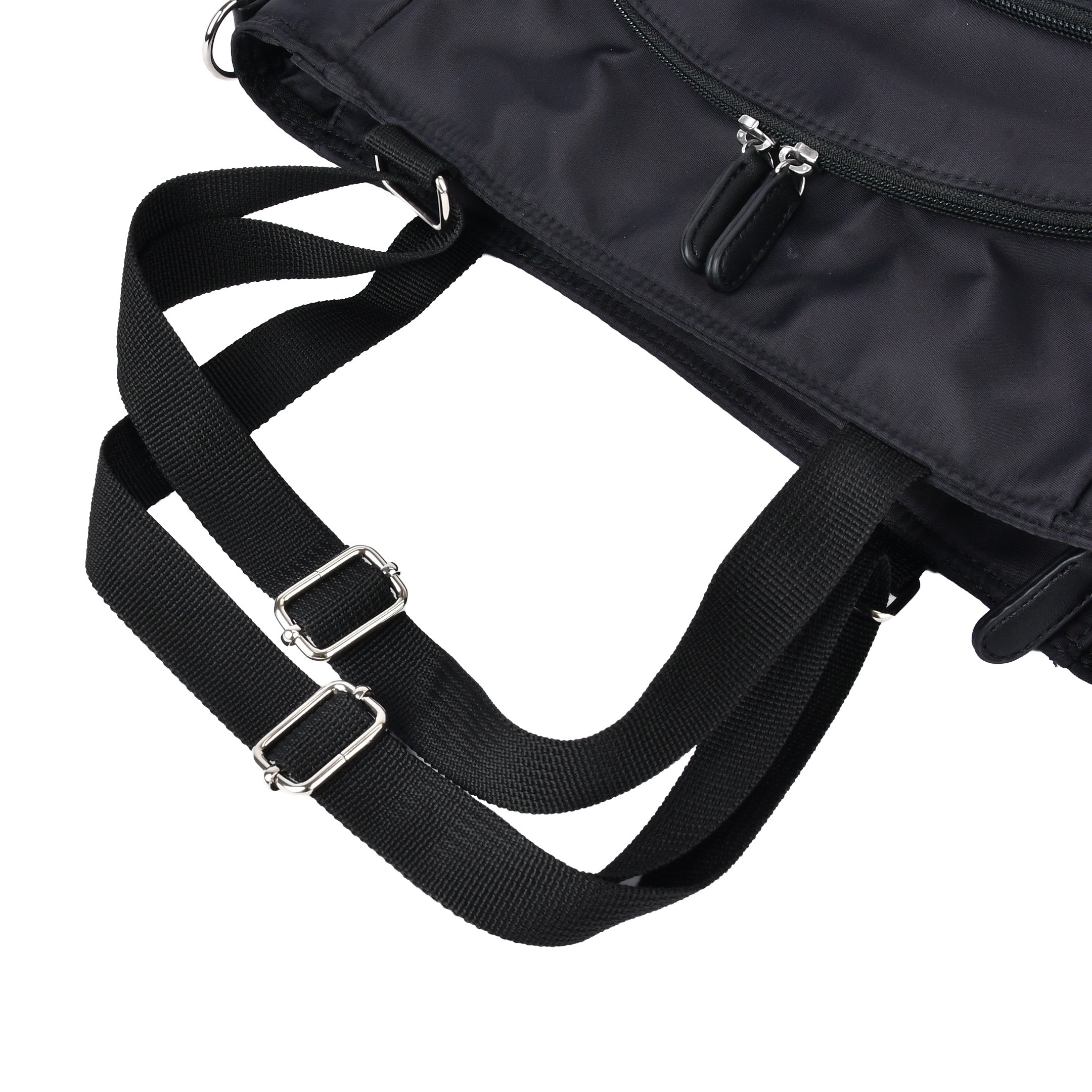 ZAZA はっ水ナイロン花チャーム付き4wayバッグ EL5629