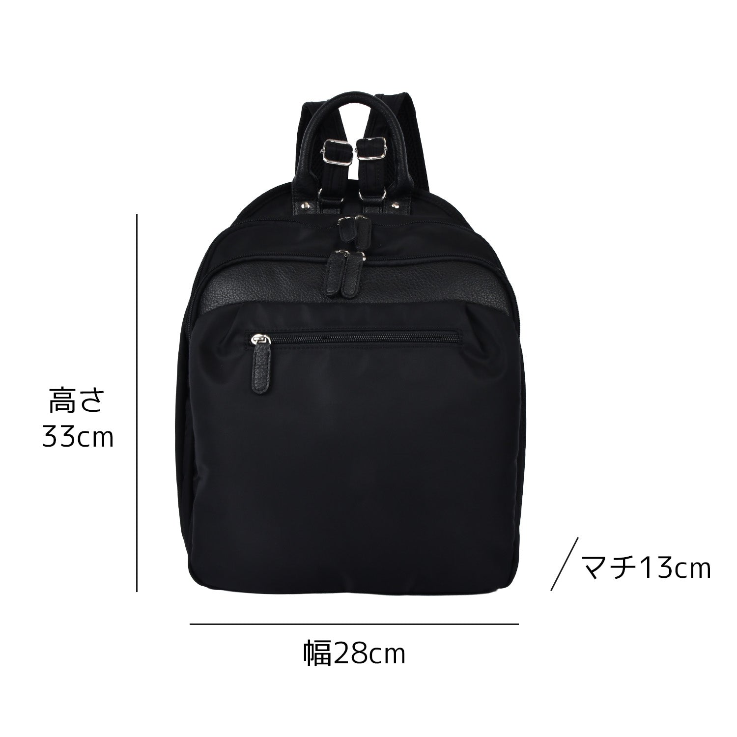 ZAZA はっ水ナイロンリュック大 EL7195