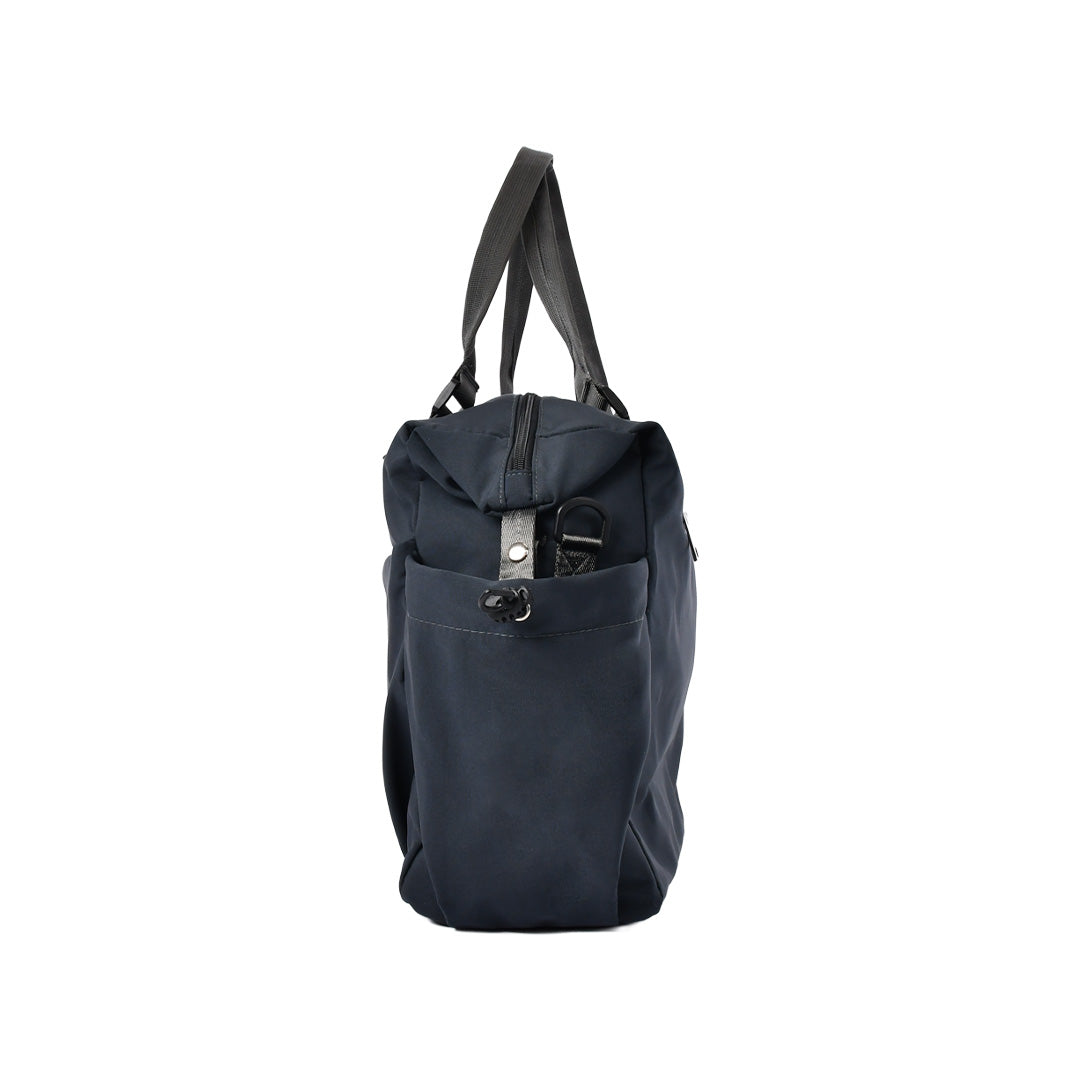 カジュアルナイロン2WAYボストンバッグ ダークグレー 側面