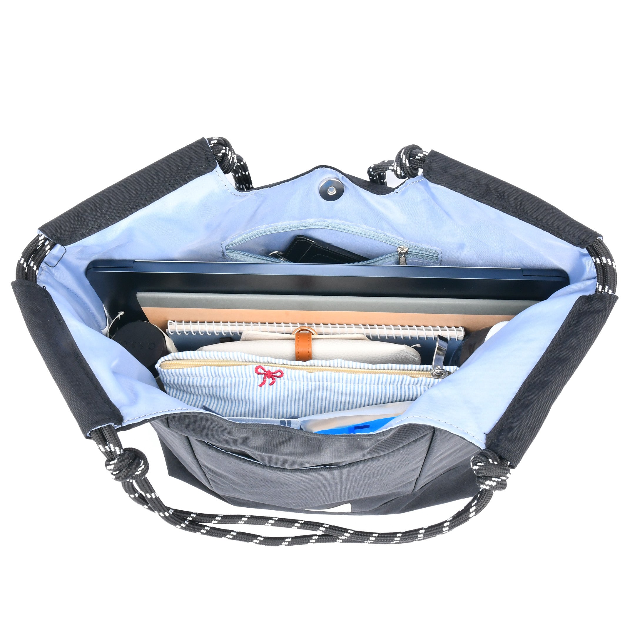 *nap ロープハンドルトートバッグ/通勤/デイリー/お出かけ/トートバッグ/ナイロン/A4対応/はっ水/軽量